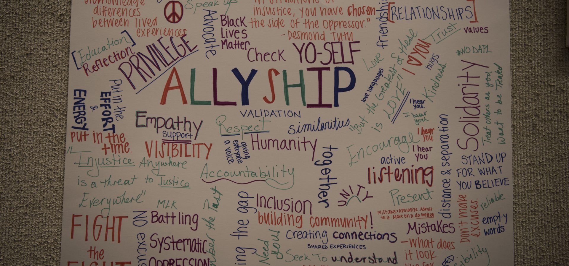 Allyship poster artwork